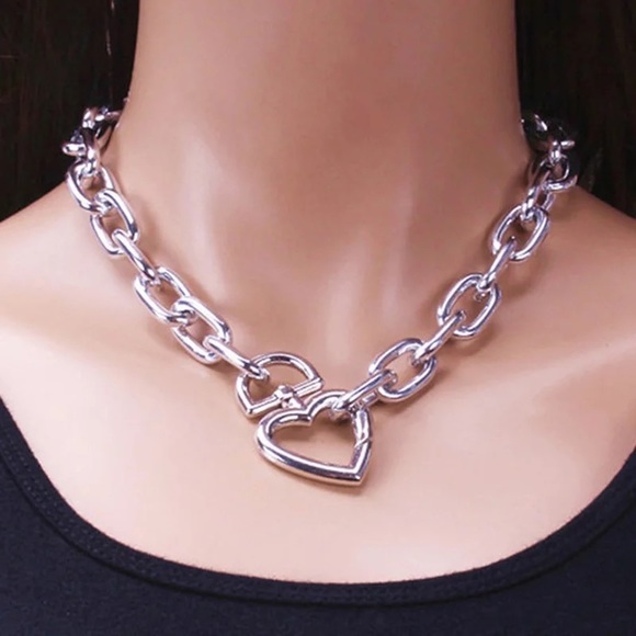 Zara Openable Heart Gold Chain Chocker Necklace Zara Logo Charm - Picture 9 of 16